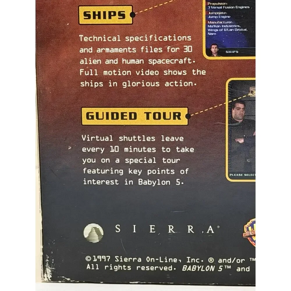 Official Guide to Babylon 5 for PC Win 95 and MAC CD BOXED